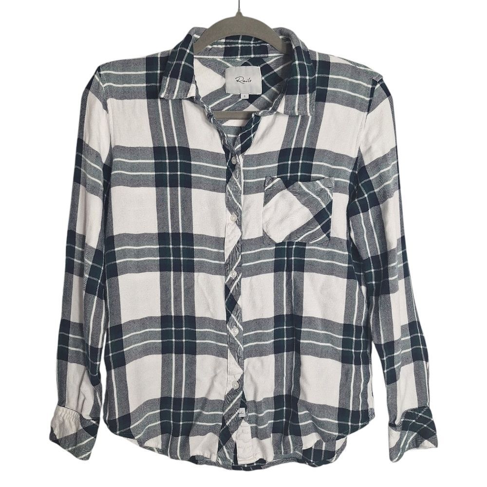 Rails Plaid Button Up Shirt Long Sleeve Soft Casual Lightweight Small Womens